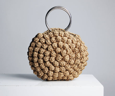 borsa uncinetto nocciolina handbag crochet bag borsa fatta a mano 