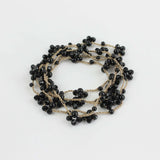 Collana Black - collana all'uncinetto e perline - fafiki