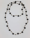 Collana Black - collana all'uncinetto e perline - fafiki