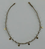 Collana con stelle - collana all'uncinetto con perline e stelline - fafiki