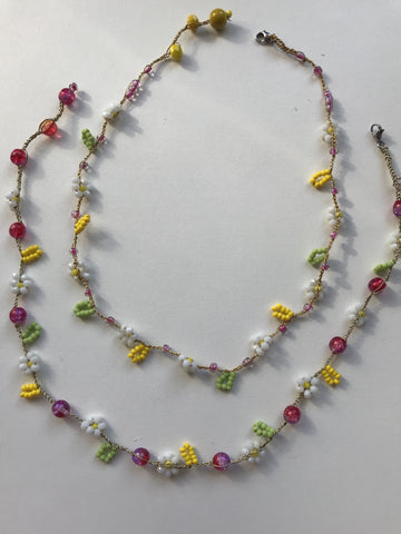 crochet bijoux collana primavera